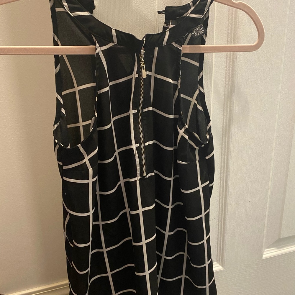 Black and white patterned shirt